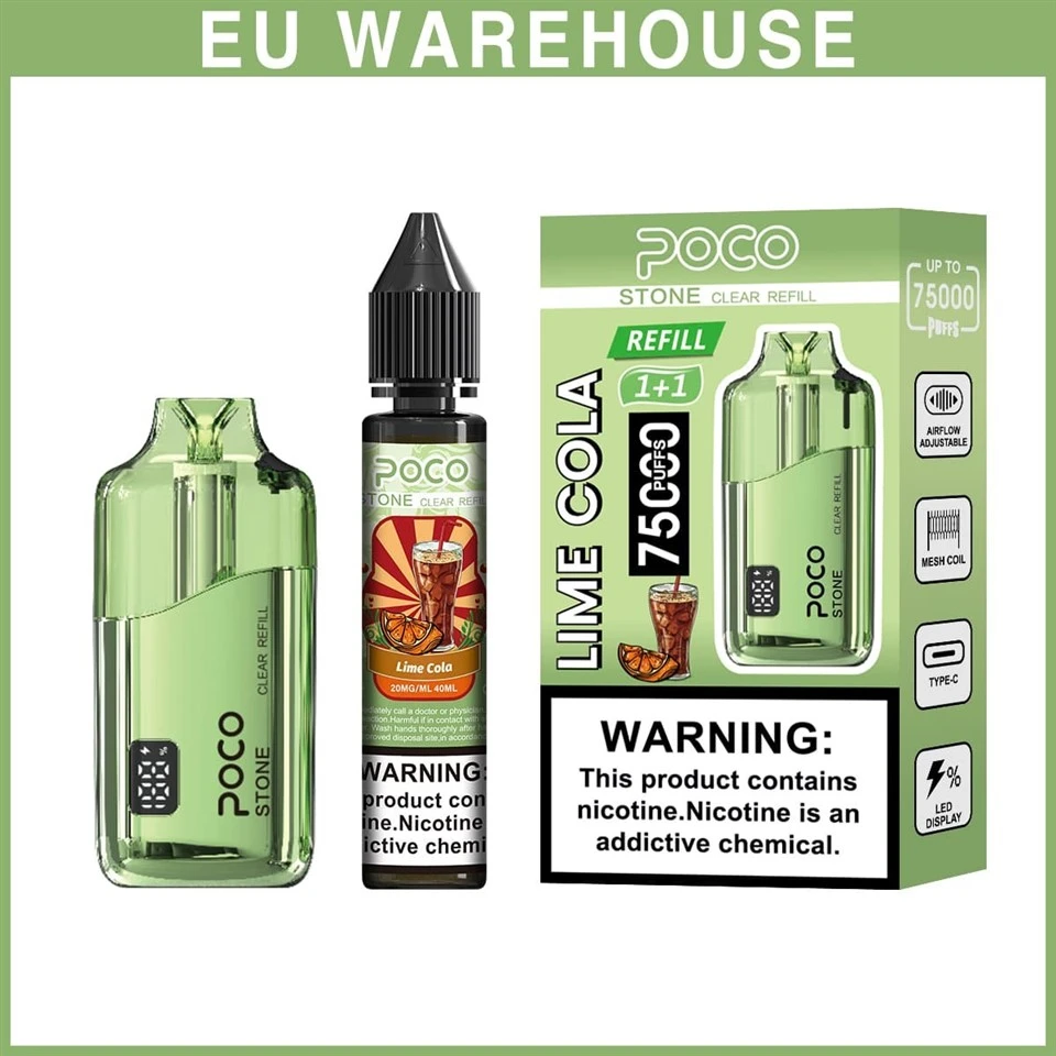 Poco Stone 75000 Puffs Refillable Disposable Vape Wholesale Vape Rechargeable Vape manufacturers